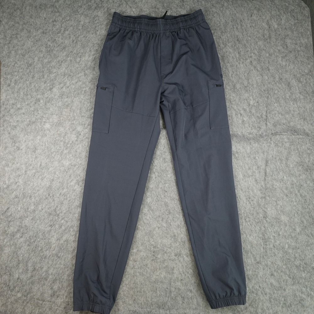 Gaiam Pant Women Small Gray Cargo Jogger Elastic Waist Activewear Athleisure